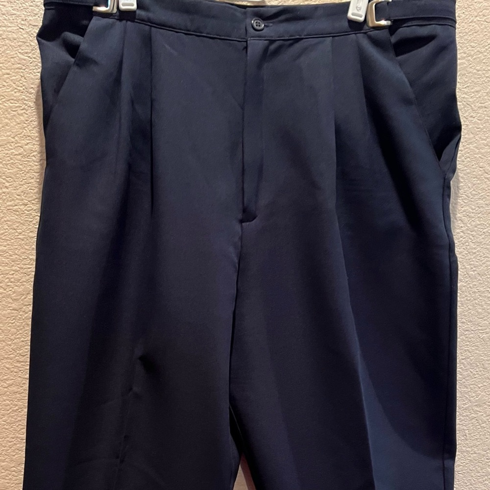 Pants navy blue with adjustable waist